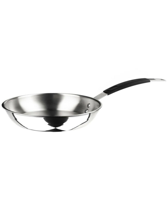 Inoxibar 28cm stainless steel frying pan with non-stick coating, suitable for home cooking and kitchen use.