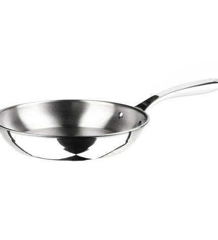 Stainless steel pan Inoxibar 51845 with 24 cm diameter, kitchen cookware, shown with a shiny, reflective surface.