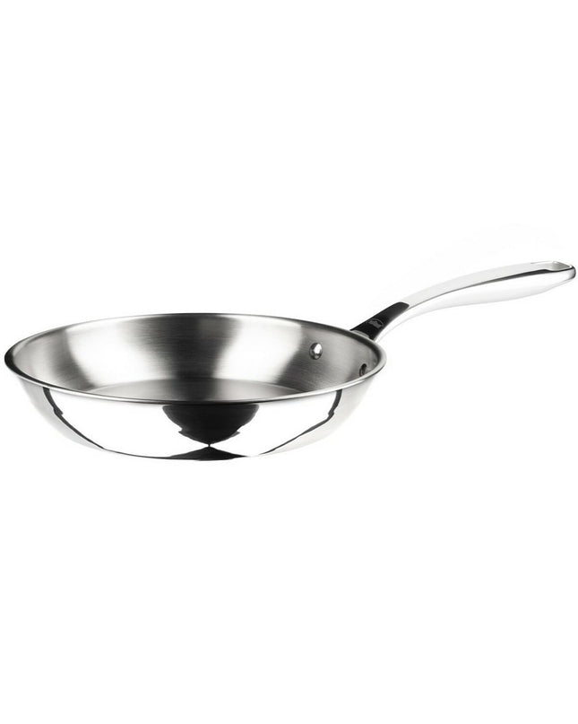 Stainless steel pan Inoxibar 51845 with 24 cm diameter, kitchen cookware, shown with a shiny, reflective surface.