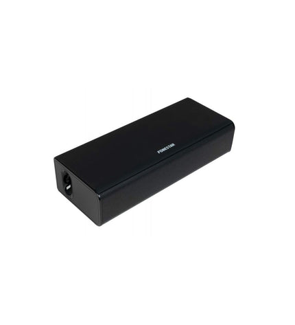 Black FONESTAR SING-BAR wireless soundbar with sleek design and control buttons, ideal for enhancing audio in electronic and Hi-Fi setups.