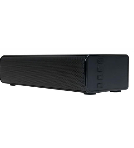 Black FONESTAR SING-BAR wireless soundbar with sleek design, perfect for enhancing TV audio and home entertainment systems.