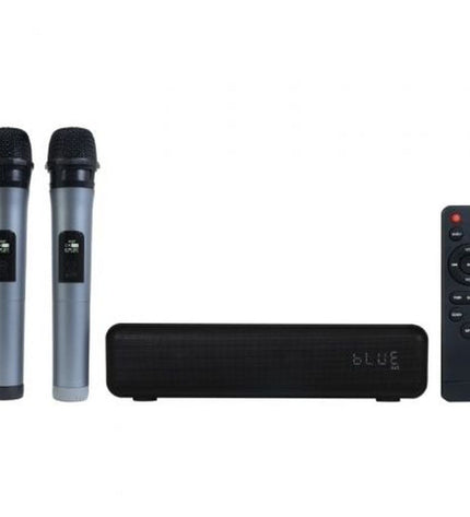 FONESTAR SING-BAR wireless soundbar in black, compact electronic audio device with sleek design and speaker grille.