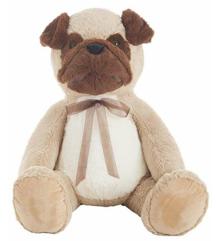 Large plush Bulldog toy from BigBuy Fun, 140 cm, soft stuffed dog suitable for cuddling and play.