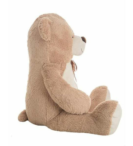 Large brown plush teddy bear, Jumbo Knuffelbeer by BigBuy Fun, 140 cm soft stuffed animal for cuddling and play.