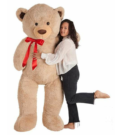 BigBuy Kids 180 cm soft plush beer cuddly toy, playful plush toy for children, ideal for comfort and imaginative play