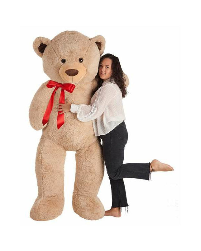 BigBuy Kids 180 cm soft plush beer cuddly toy, playful plush toy for children, ideal for comfort and imaginative play