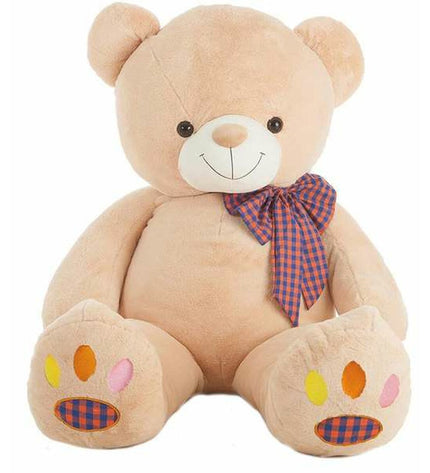 Soft plush Knuffel Footprints Beer toy by BigBuy Fun, 90 cm tall, ideal for cuddling and play.
