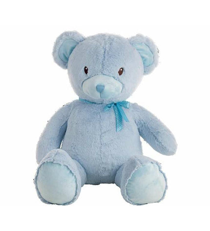 BigBuy Fun blue plush teddy bear, 55 cm, soft stuffed toy for children, cozy and cuddly, ideal for play and comfort.