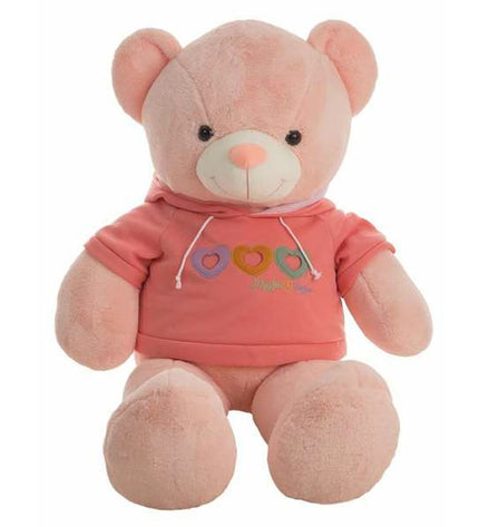 BigBuy Fun Mati hoodie plush toy, 115 cm soft stuffed animal with a cozy hoodie, perfect for cuddling and play.