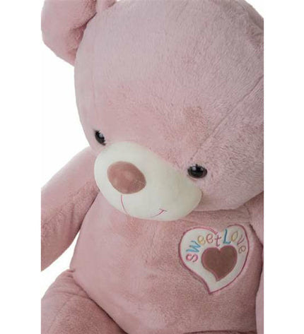 BigBuy Kids Little Angel Beer 100cm plush toy, soft stuffed angel figure for children, in a light beige color.