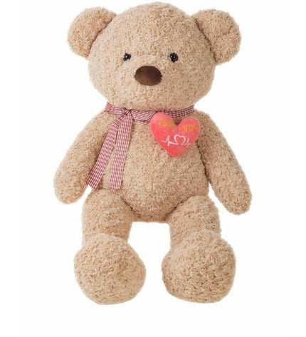 BigBuy Kids Old Hart plush teddy bear, 55cm soft stuffed toy perfect for children, featuring cuddly fabric and realistic details.