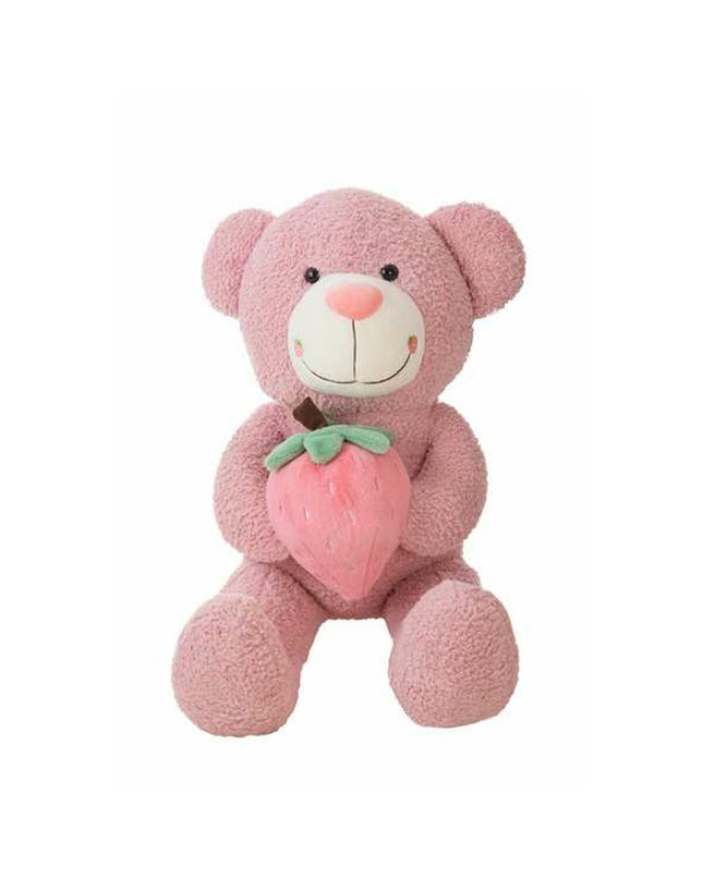BigBuy Kids strawberry plush teddy bear, 110 cm tall, soft and cuddly toy for children, perfect for play and comfort.