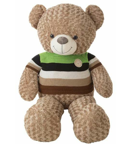 Large 140 cm soft plush teddy bear by BigBuy Kids, cuddly toy perfect for children, in a light brown color.