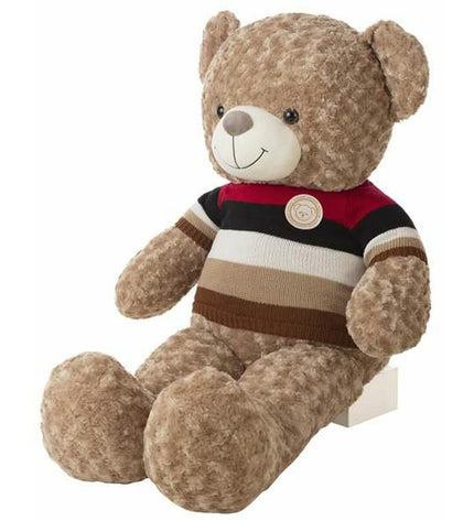 BigBuy Kids 80cm plush teddy bear, soft stuffed toy perfect for children, featuring a cuddly and huggable design.