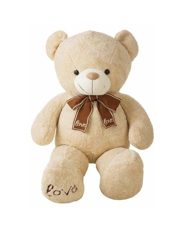 BigBuy Kids 130cm soft plush teddy bear, cuddly stuffed toy perfect for children, featuring a friendly face and light brown fur.