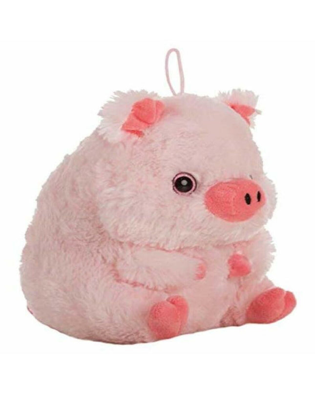BigBuy Kids 70 cm soft pig plush toy, cuddly and cute stuffed animal ideal for children, in natural pink color.