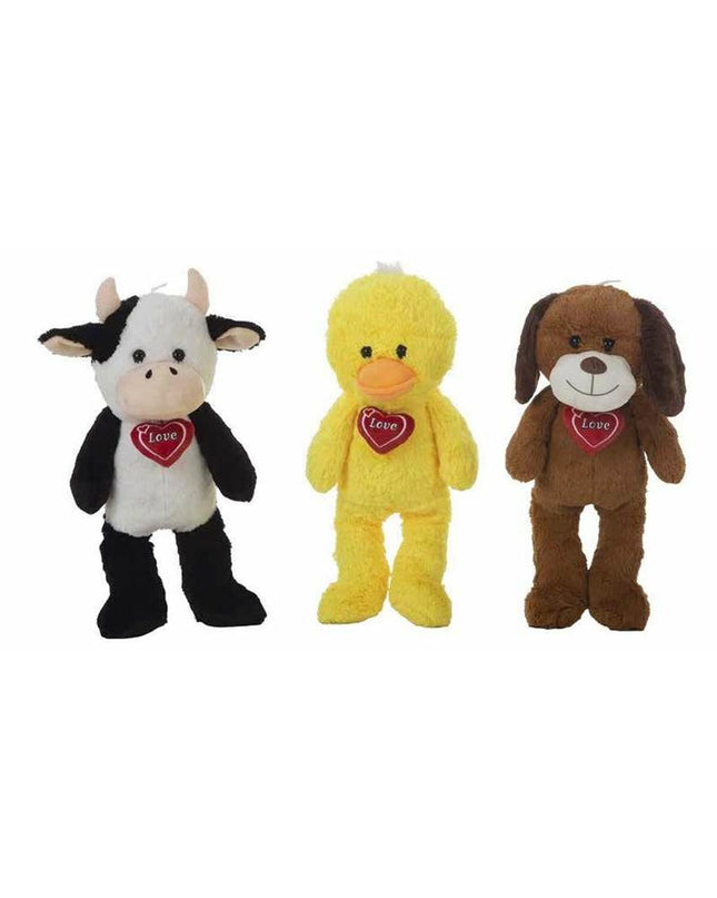 Soft Lucky Hart plush toy by BigBuy Kids, 52 cm long, cuddly stuffed animal for children, in a playful design.