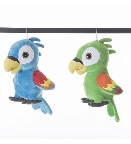 Soft plush Loro Ani 50cm toy from BigBuy Kids, featuring colorful feathers and a friendly bird design.