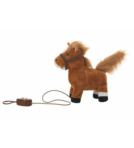 Soft musical plush horse toy from BigBuy Kids, 22 cm, featuring moving parts and colorful design for children.