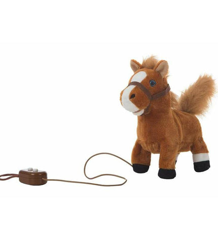 Soft musical toy horse by BigBuy Kids, 22 cm tall, with moving parts and colorful design, perfect for young children.