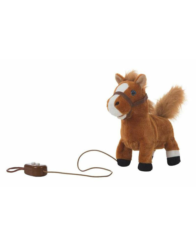 Soft musical toy horse by BigBuy Kids, 22 cm tall, with moving parts and colorful design, perfect for young children.