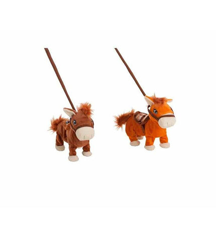 BigBuy Fun moving plush horse toy, 26 cm soft stuffed animal with sound, suitable for children, part of playful plush toys collection.