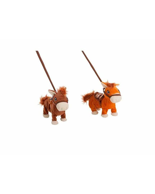 BigBuy Fun moving plush horse toy, 26 cm soft stuffed animal with sound, suitable for children, part of playful plush toys collection.