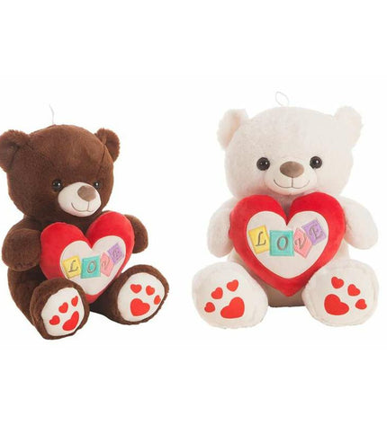 BigBuy Fun Cuadri Love plush teddy bear, 85 cm tall, soft and cuddly toy perfect for children in the speelgoed en games category.