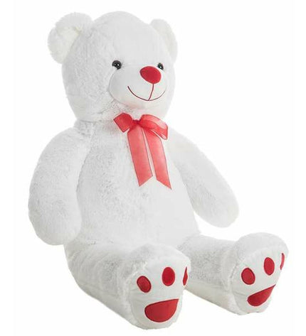 BigBuy Fun Pretty Wit plush teddy bear, 60 cm, soft and cuddly toy perfect for children, part of the Zacht Speelgoed collection.