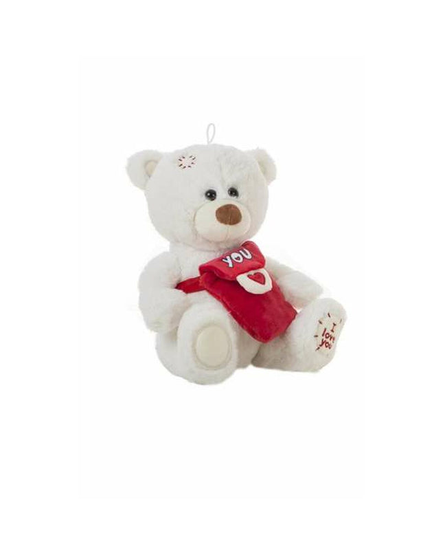 Soft white Knuffel Beer plush toy from BigBuy Kids, 25 cm, ideal for cuddling and play in the toys and games category.