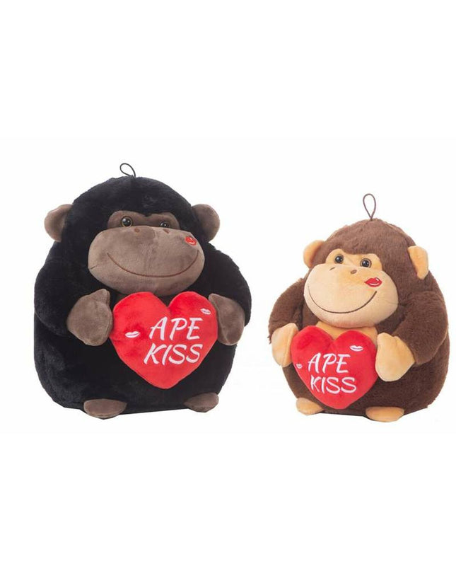 Soft 32 cm gorilla plush toy from BigBuy Kids, featuring a cute ape design perfect for cuddling and play.