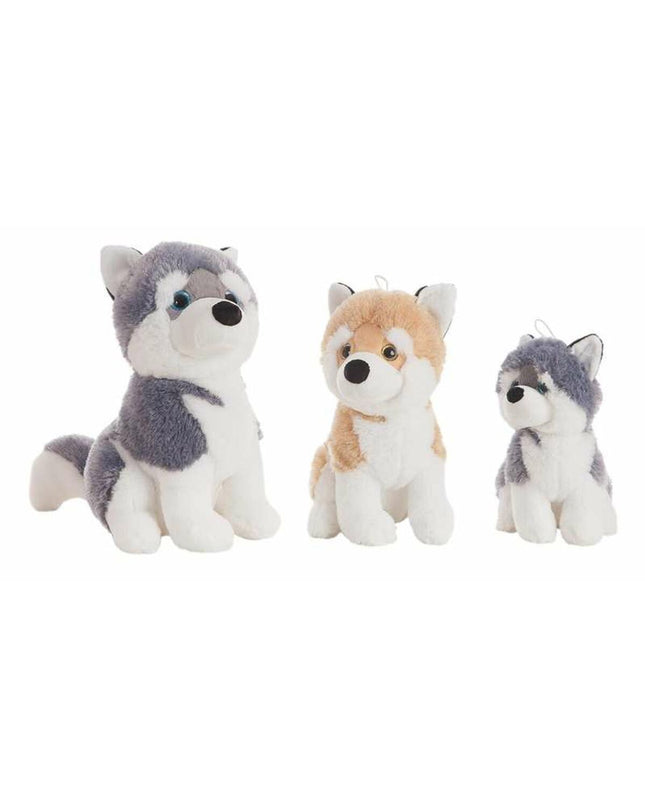 BigBuy Kids Sultan Husky plush toy, 35 cm soft stuffed animal with realistic Siberian husky design, suitable for children.