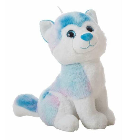 Soft blue husky plush toy from BigBuy Kids, 60 cm tall, cuddly and detailed with realistic features for children’s play.