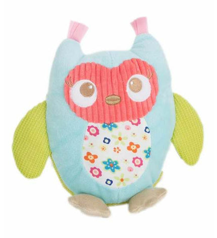 Soft plush owl toy from BigBuy Fun, featuring detailed embroidered eyes and fluffy feathers, perfect for cuddling.