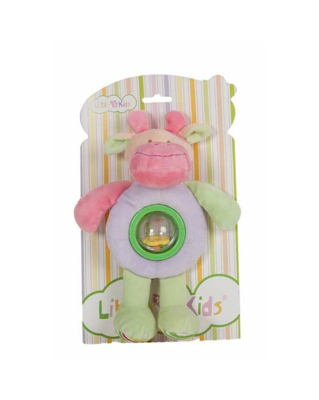 BigBuy Fun baby rattle ball toy, 24 cm, colorful plastic for young children, soft texture, safe for infants to hold and shake.