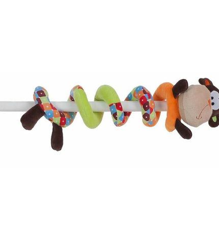 Colorful 55cm BigBuy Fun monkey plush toy, soft spiral cuddle knuffel for children, multicolored and fun.
