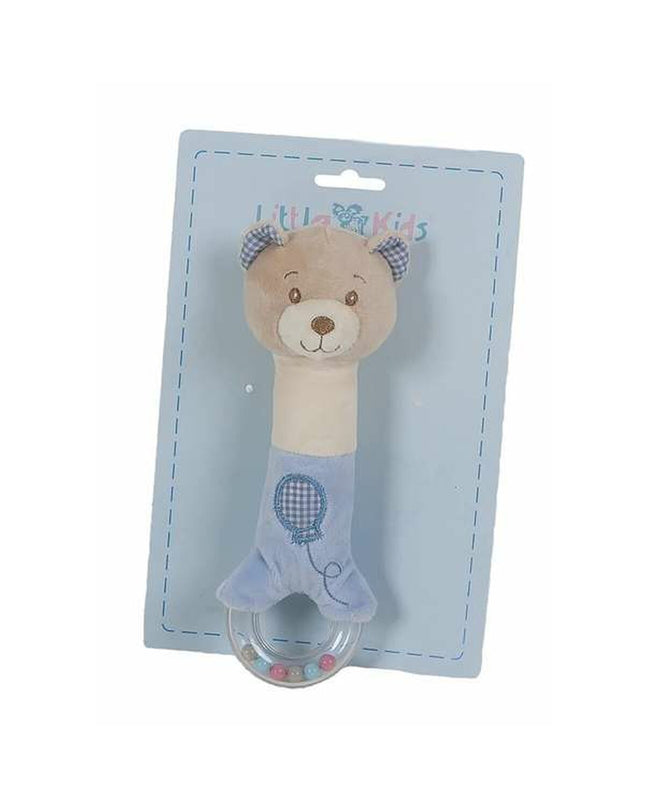 Blue plush ratelspeeltje Vichi Beer Tether, 20 cm, for babies, soft toy from BigBuy Fun, designed for young children.
