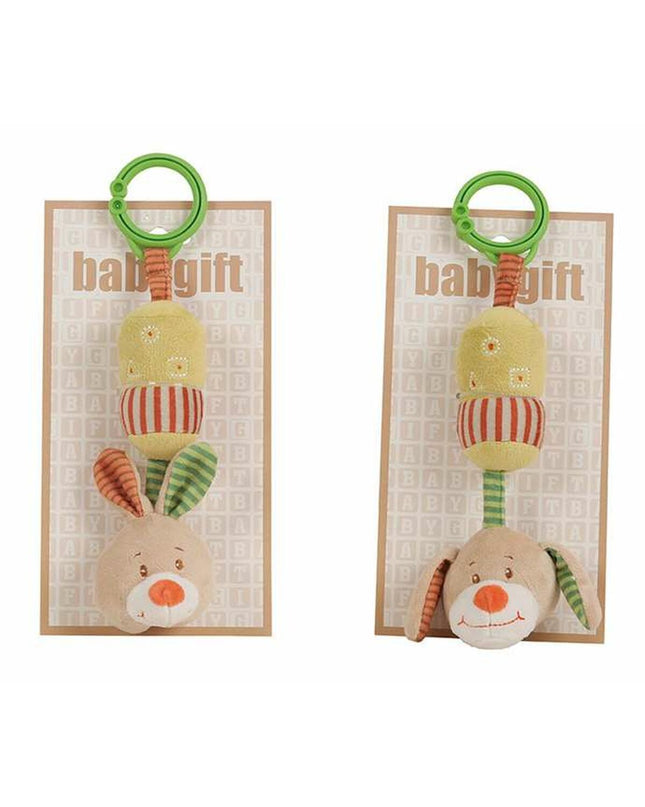 Baby rattle in the shape of a bunny, BigBuy Fun brand, colorful plastic toy for young children and infants.