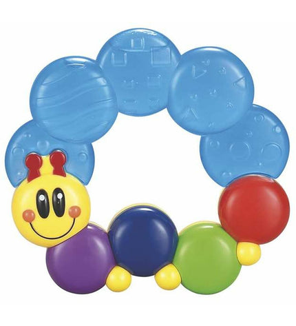 BigBuy Fun baby rattle teething toy featuring a colorful 12 cm rainworm design, ideal for young children’s sensory play.