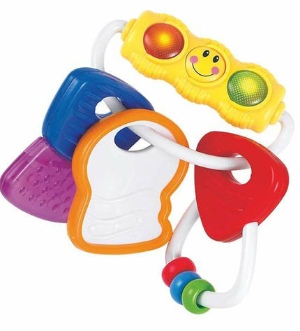 Baby's 12cm BigBuy Fun rattle toy, colorful plastic baby toy for early development and sensory play.
