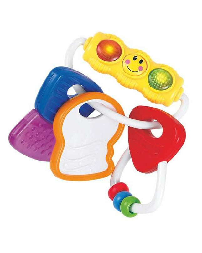 Baby's 12cm BigBuy Fun rattle toy, colorful plastic baby toy for early development and sensory play.