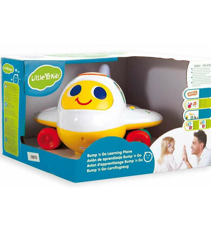 BigBuy Fun toy airplane, 20x17x11 cm, plastic model in blue with detailed wings and windows, suitable for children’s play.