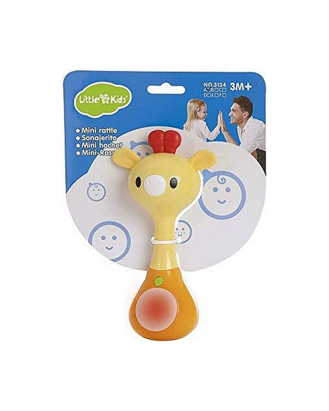 Baby musical rattle with lights, 16 cm tall, from BigBuy Fun, designed for young children and infants to enjoy sensory play.