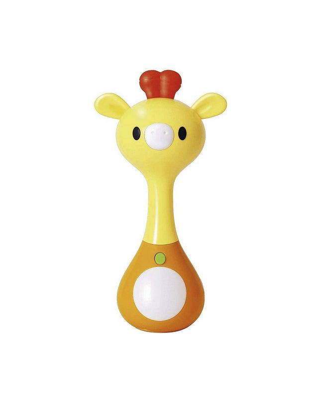 BigBuy Fun musical baby rattle with lights, 16 cm long, suitable for infants, colorful toy for young children.