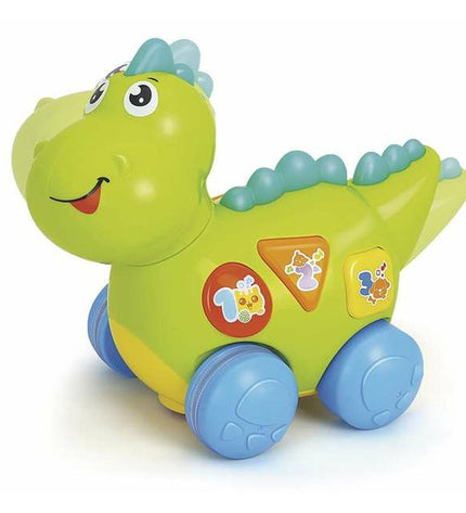 Baby light-up dinosaur music toy from BigBuy Fun, 18x24 cm, soft and colorful dinosaur for young children to play with.