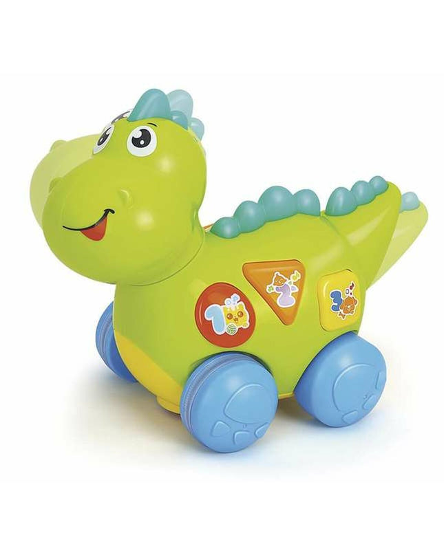 Baby light-up dinosaur music toy from BigBuy Fun, 18x24 cm, soft and colorful dinosaur for young children to play with.