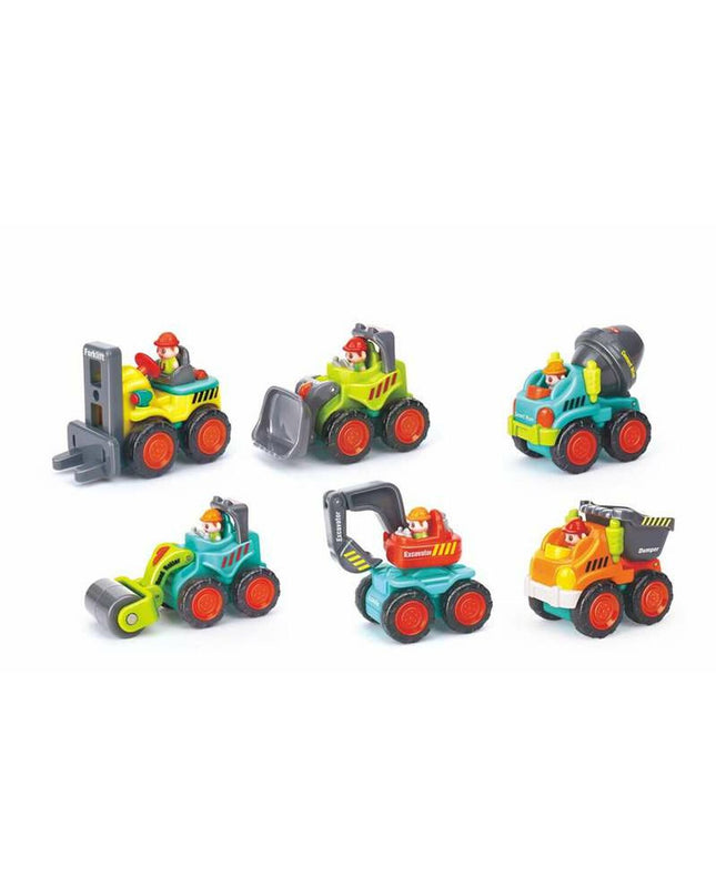Colorful BigBuy Kids Bouwvoertuigen toy set featuring construction vehicles for kids, perfect for imaginative play.