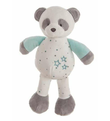 Soft turquoise panda plush toy from BigBuy Fun, ideal for cuddling and play, with a cute panda bear design.