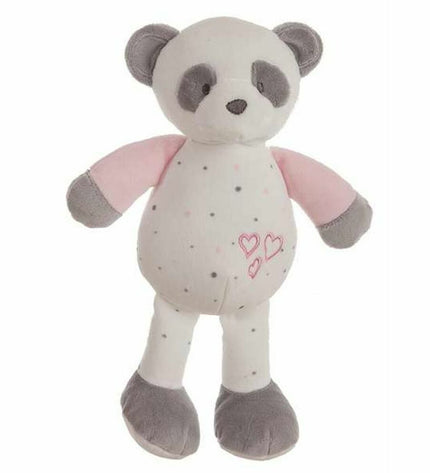 Soft pink baby panda bear plush toy by BigBuy Fun, super soft and cuddly for children in the category of plush toys and games.