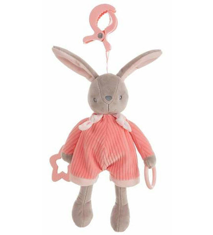 Pink plush bunny toy from BigBuy Fun, 26 cm soft stuffed animal ideal for children’s play and comfort.